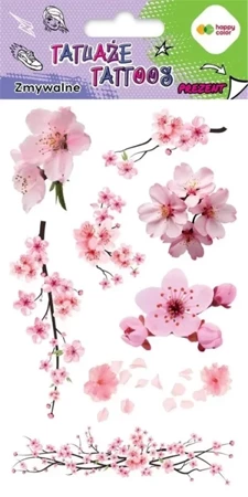 Tatuaże zmywalne Sakura HAPPY COLOR - GDD