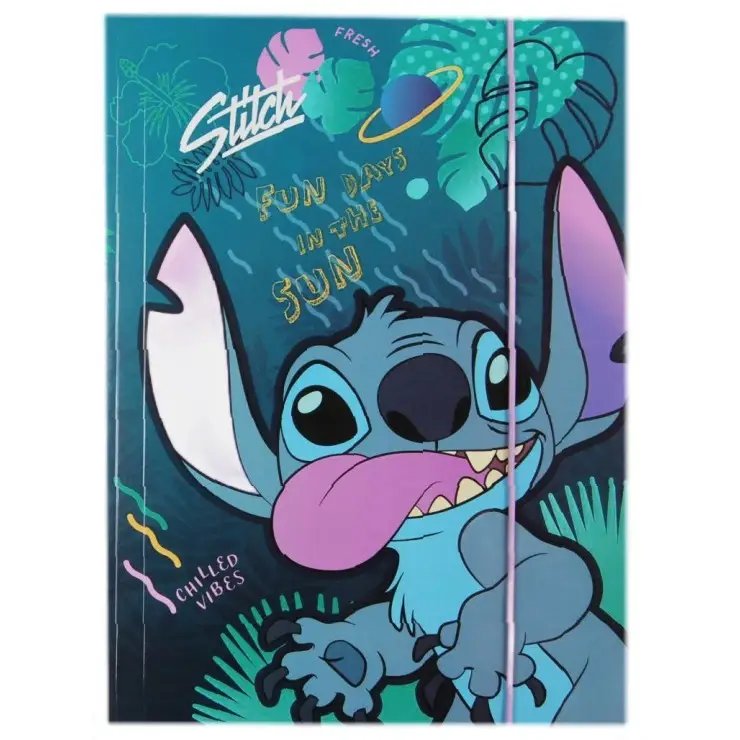 Teczka tekturowa A4 z gumką DISNEY CORE Stitch wzór 3 - PATIO