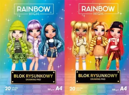 Teczka z gumką A4 Rainbow High - ASTRA papiernicze