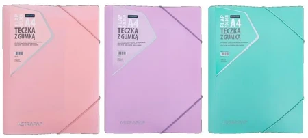 Teczka z gumką PP pastel mix ASTRAPAP - ASTRA papiernicze