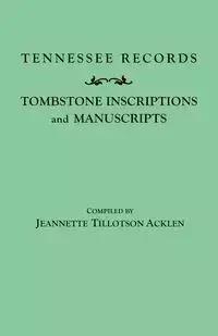 Tennessee Records - Jeannette Acklen Tillotson