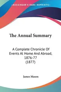 The Annual Summary - Mason James