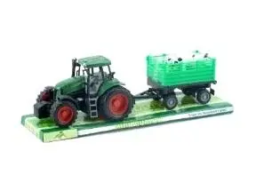 Traktor mały z przyczepą - Pegaz Toys