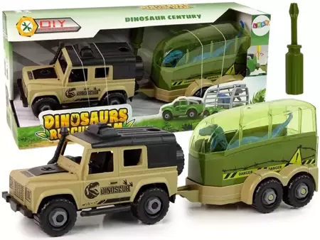 Transporter do rozkręcania + Dinozaur - Leantoys