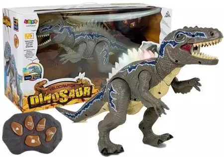 Tyranozaur zdalnie sterowany szary - Leantoys