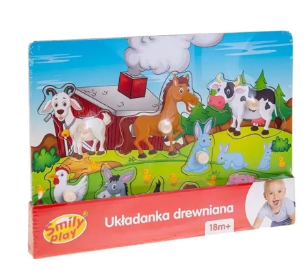 Układanka drewniana Farma - Smily Play