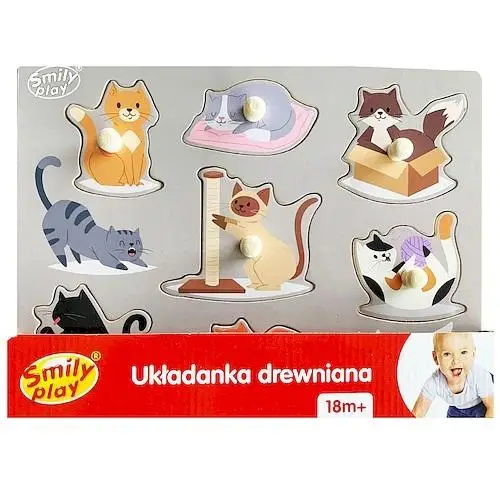 Układanka drewniana Kotki - Smily Play