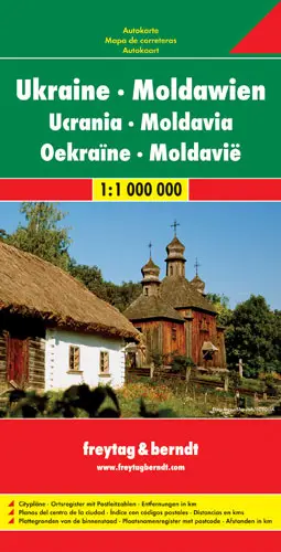 Ukraina mołdawia mapa 1:1 000 000 - Opracowanie zbiorowe