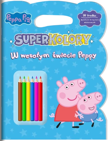 W wesołym świecie Peppy. Świnka Peppa. SuperKolory - Opracowanie zbiorowe