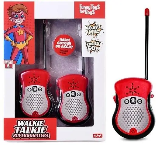 Walkie talkie Superbohatera Toys For Boys - Artyk