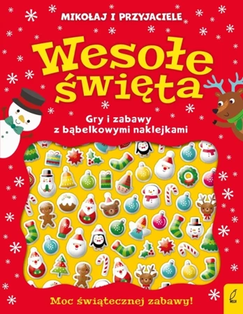 Wesołe święta. Wypukłe naklejki - Opracowanie zbiorowe