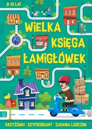 Wielka księga łamigłówek. Krzyżówki, szyfrogramy.. - Wojciech Czerepak