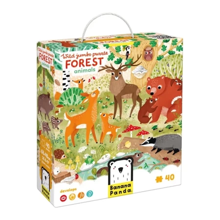 Wild Jumbo Puzzle. Forest Animals 3+ - Banana Panda