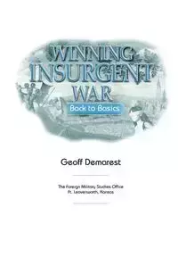 Winning Insurgent War - Benson Geoff