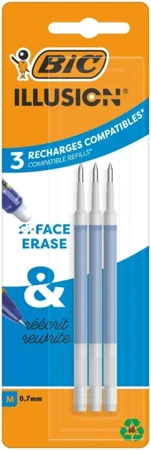 Wkład BIC Illusion Gel niebieski blister 3szt.