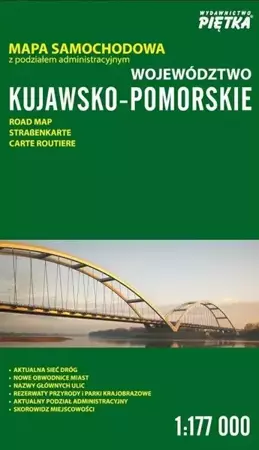 Województwo Kujawsko-Pomorskie 1:177 000 mapa