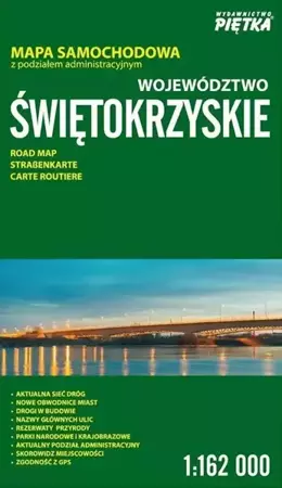 Województwo Świętokrzyskie 1:162 000 mapa samoch.