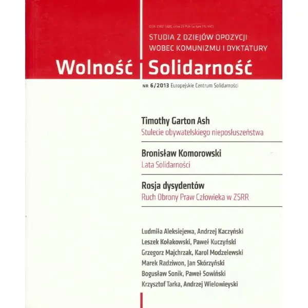 Wolność i Solidarność. 6/2013 - PRACA ZBIOROWA