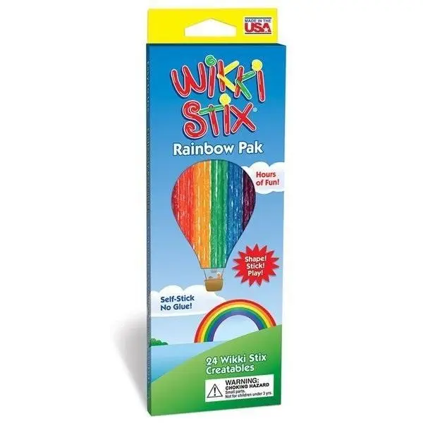 Woskowe sznureczki Rainbow Pak - Wikki Stix