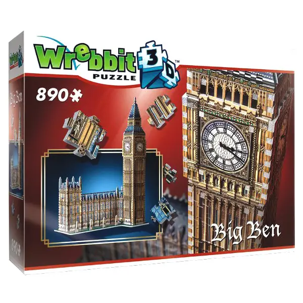 Wrebbit 3d puzzle. Big Ben. 890 elementów