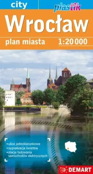 Wrocław - plan miasta plastik 1:20 000 - praca zbiorowa