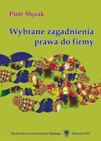 Wybrane zagadnienia prawa do firmy - Piotr Ślęzak