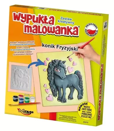 Wypukła malowanka Konik Fryzyjski - Mirage Hobby