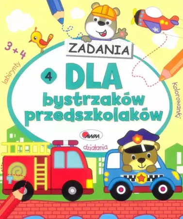 Zadania. Dla bystrzaków przedszkolaków 4 - Piotr Kozera