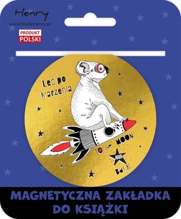 Zakładka magnetyczna kulka 2 odlotowiec - Henry