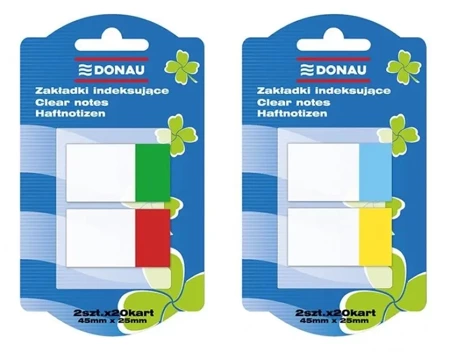 Zakładki indeksujące PP 25x45mm - Donau