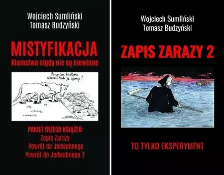 Zapis zarazy Powrót do jedwabnego Pakiet 4 książek - Sumliński Wojciech , Budzyński Tomasz