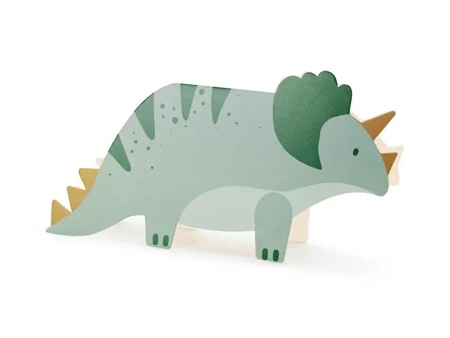 Zaproszenia Triceratops 6szt - PartyDeco