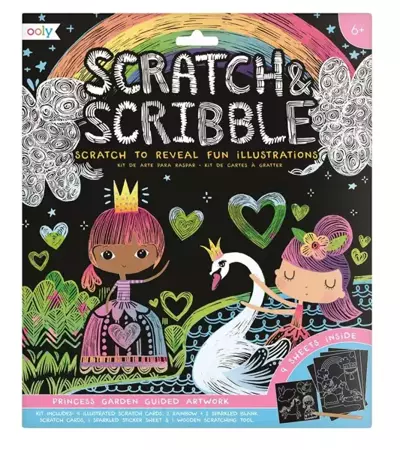 Zdrapywanki Scratch & Scribble Ogród Księżniczki - Kolorowe Baloniki