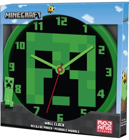 Zegar ścienny Minecraft 25 cm MIN3018 - Kids Euroswan