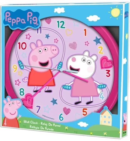 Zegar ścienny Peppa Pig 25cm PP09054 - Kids Euroswan