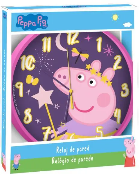 Zegar ścienny Świnka Peppa 25 cm PP17022 - Kids Euroswan