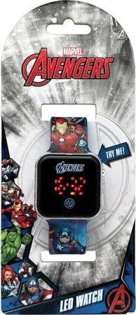 Zegarek LED z kalendarzem Avengers AVG4706 - Kids Euroswan