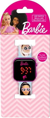 Zegarek LED z kalendarzem Barbie BB00033 - Kids Euroswan