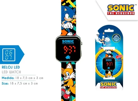 Zegarek LED z kalendarzem Sonic SNC4228M - Kids Euroswan