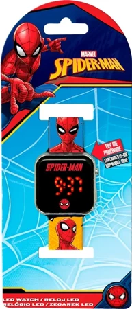 Zegarek LED z kalendarzem Spiderman SPD4903 - Kids Euroswan