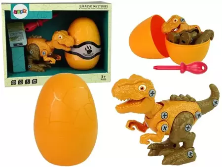 Zestaw Dinozaur Tyranozaur Rex z Jajkiem DIY - Leantoys