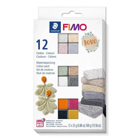 Zestaw Fimo Effect Boho 12 kostek 25g - Staedtler