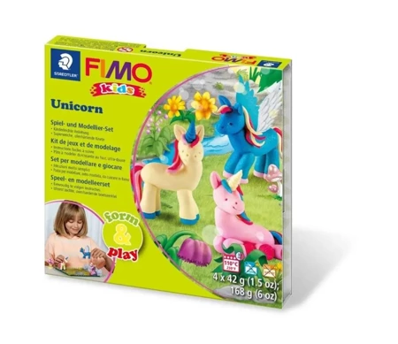 Zestaw Fimo Kids Form&Play Jednorożce 4x42g - Staedtler