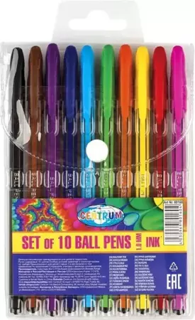 Zestaw długopisów żelowych 10 kolorów 80160 - Centrum
