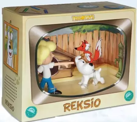 Zestaw figurek: Chłopiec i Reksio (mały) - Tisso Toys