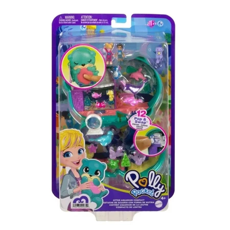 Zestaw figurek Polly Pocket Oceanarium wyderki Zestaw kompaktowy