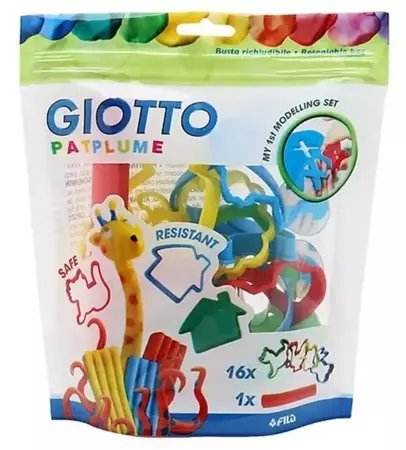 Zestaw foremek do plasteliny 16szt + wałeczek - Giotto
