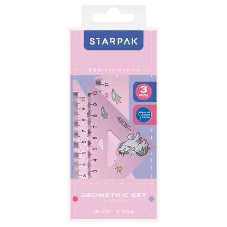 Zestaw geometryczny Unicorn 3el - STARPAK