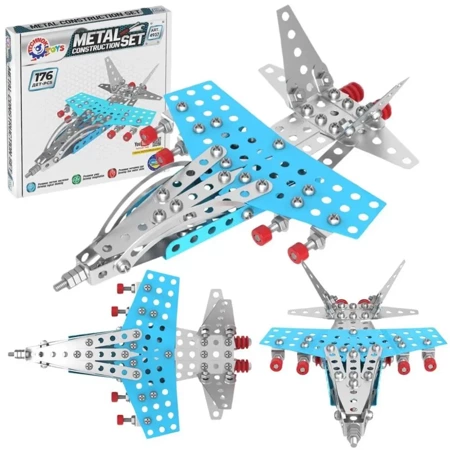 Zestaw konstrukcyjny metalowy samolot - Technok