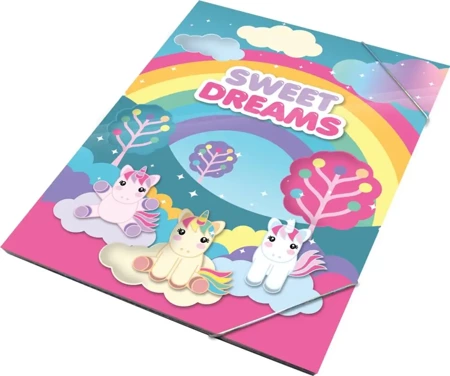 Zestaw kreatywny z naklejkami Sweet Dreams  Jednorożec KL10882 - Kids Euroswan